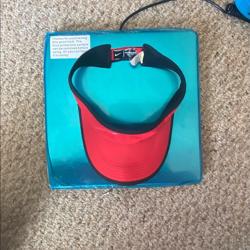 Red Nike visor